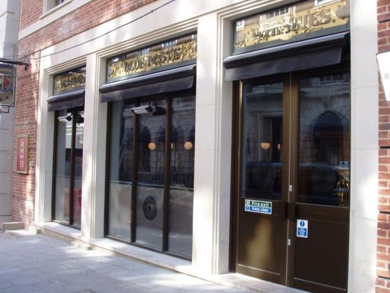 Blue Posts SW1 Aug 2015-2. (Pub, External). Published on 09-08-2015