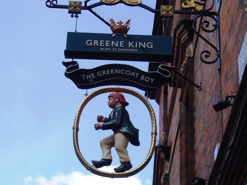 Greencoat Boy sign SW1 May 2017. (Pub, External, Sign). Published on 14-05-2017 