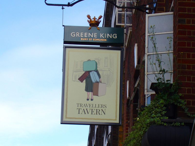 Travellers Tavern-2 Aug 2024. (Pub, External, Sign). Published on 11-08-2024 