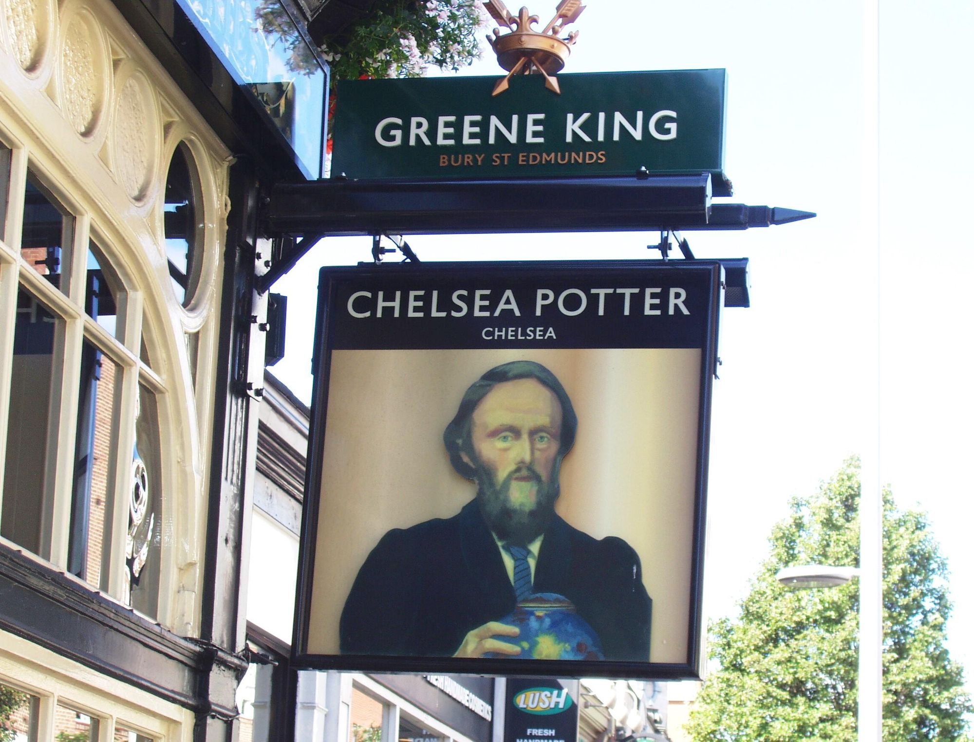 Chelsea Potter-swingsign July 2017. (Pub, External, Sign). Published on 02-07-2017