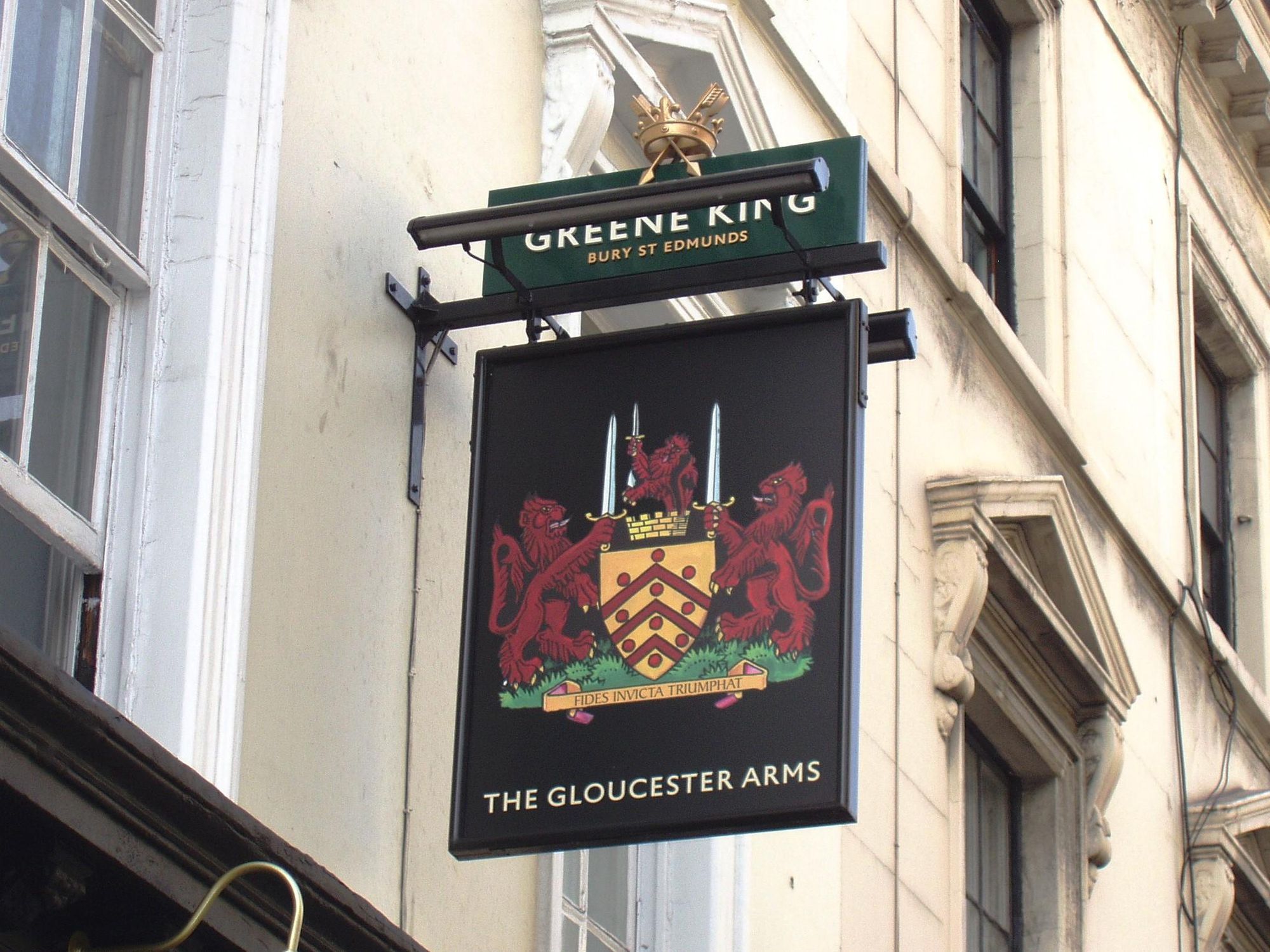 Gloucester Arms SW7 sign. (Pub, External, Sign). Published on 19-11-2017