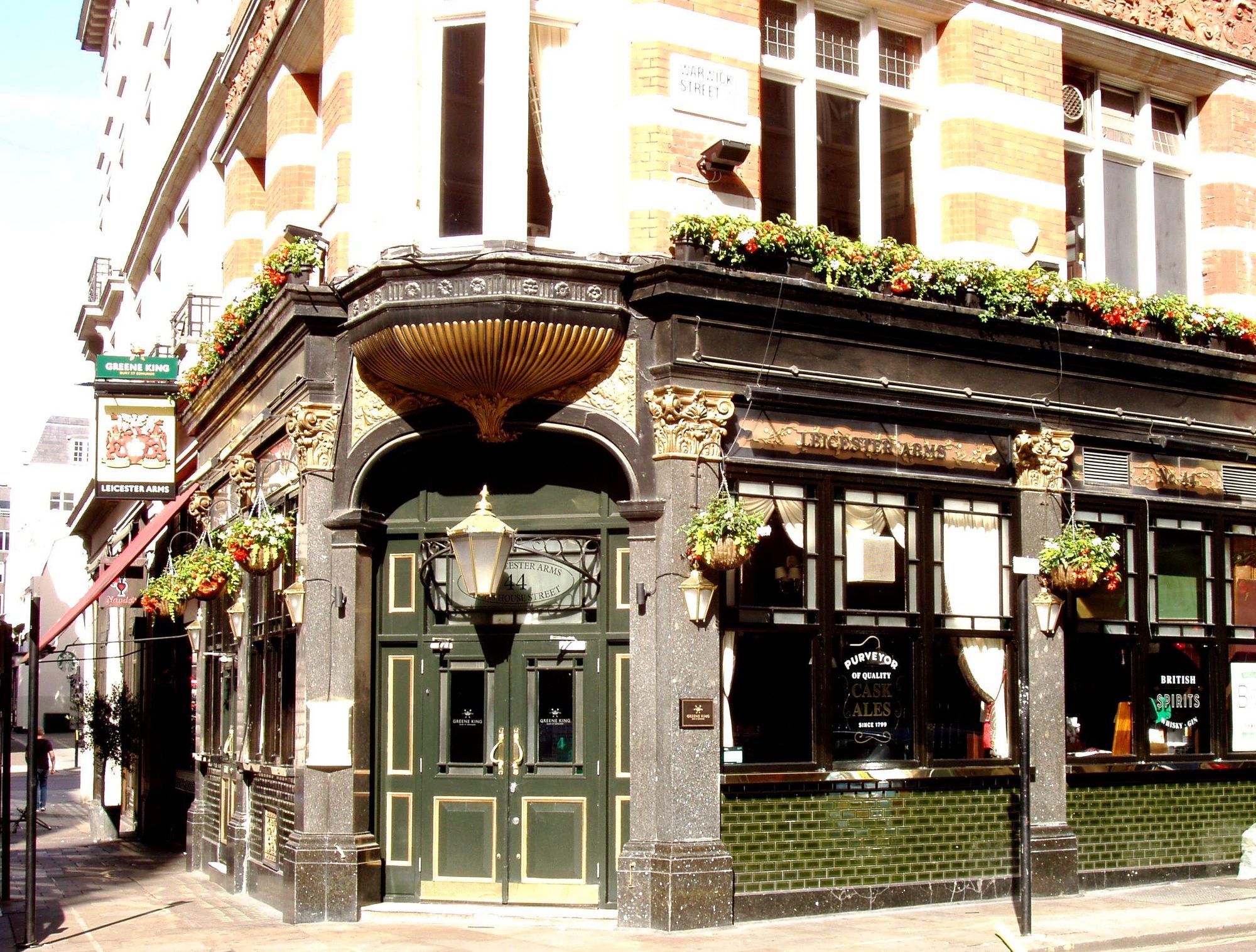 Leicester Arms W1-1 June 2017. (Pub, External, Key). Published on 05-06-2017