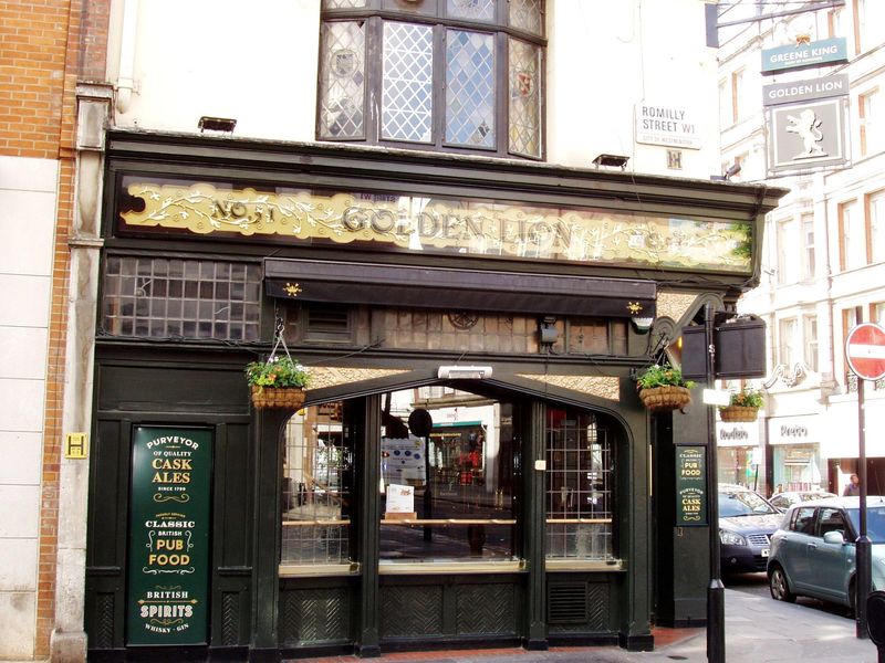 Golden Lion W1-1 May 2017. (Pub, External, Key). Published on 22-05-2017