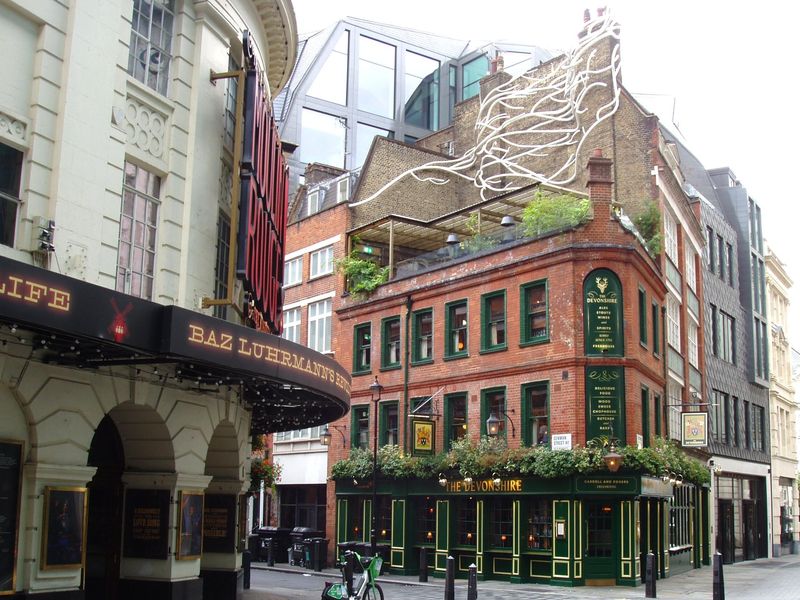 Devonshire W1 July 2026. (Pub, External, Key). Published on 26-07-2026