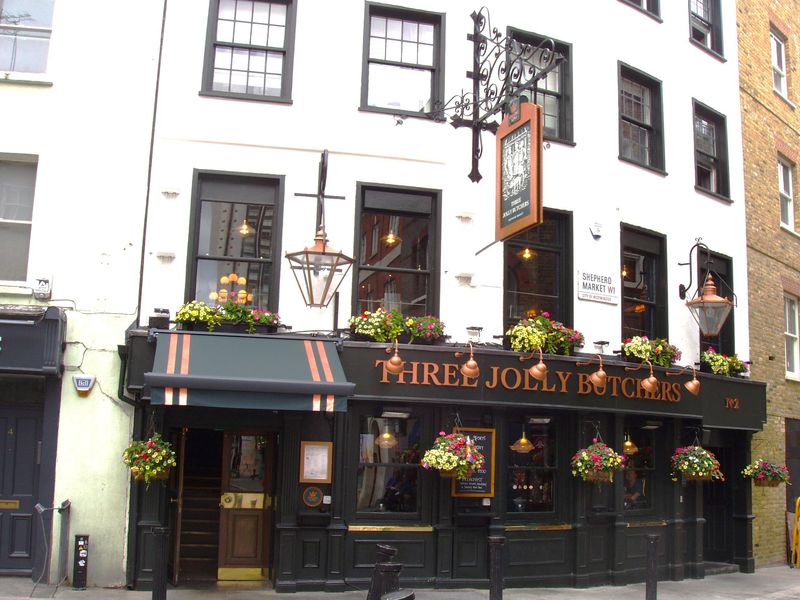 Three Jolly Butchers Mayfair. (Pub, External, Key). Published on 05-07-2026