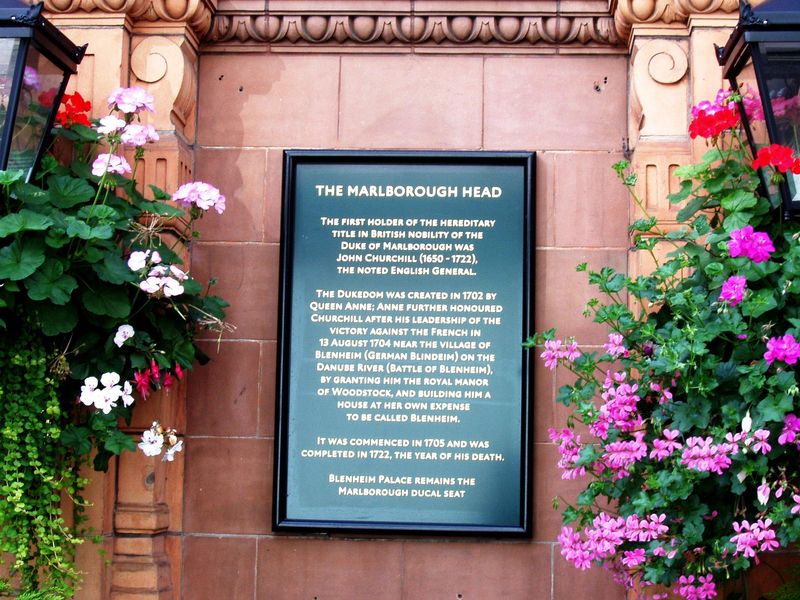 Marlborough Head W1K-plaque Aug 2017. (Pub, External, Sign). Published on 27-08-2017