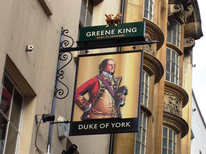 Duke of York W1S-sign Aug 2017. (Pub, External, Sign). Published on 27-08-2017 