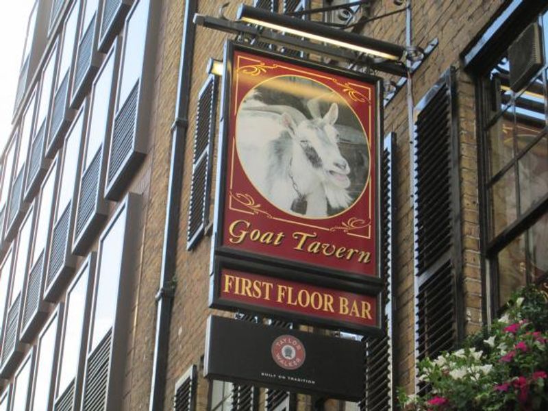 Goat Tavern W1 swingsign. (Pub, External, Sign). Published on 01-07-2013