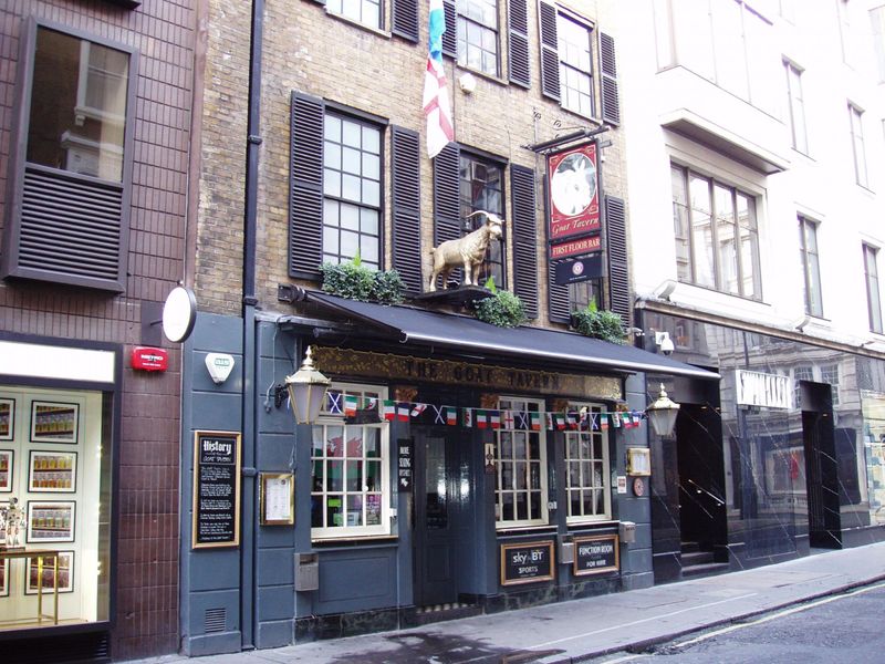 Goat Tavern W1-1 Feb 2017. (Pub, External, Key). Published on 05-02-2017