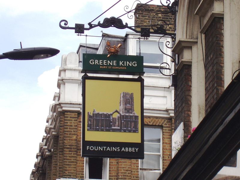 Fountains Abbey W2 sign July 2018. (Pub, External, Sign). Published on 26-07-2018 
