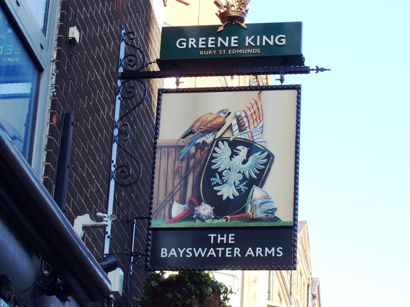 Bayswater Arms W2-sign Feb 2019. (Pub, External, Sign). Published on 24-02-2019