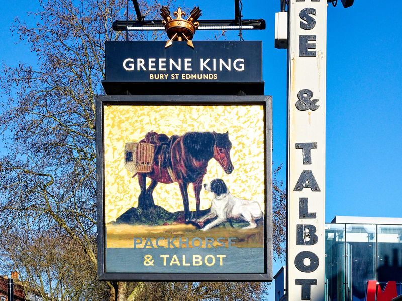 Packhorse & Talbot, Chiswick. March 2026. (External, Sign). Published on 20-03-2026 
