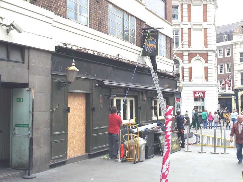 Sussex signage removal May 2017. (Pub, External). Published on 03-05-2017