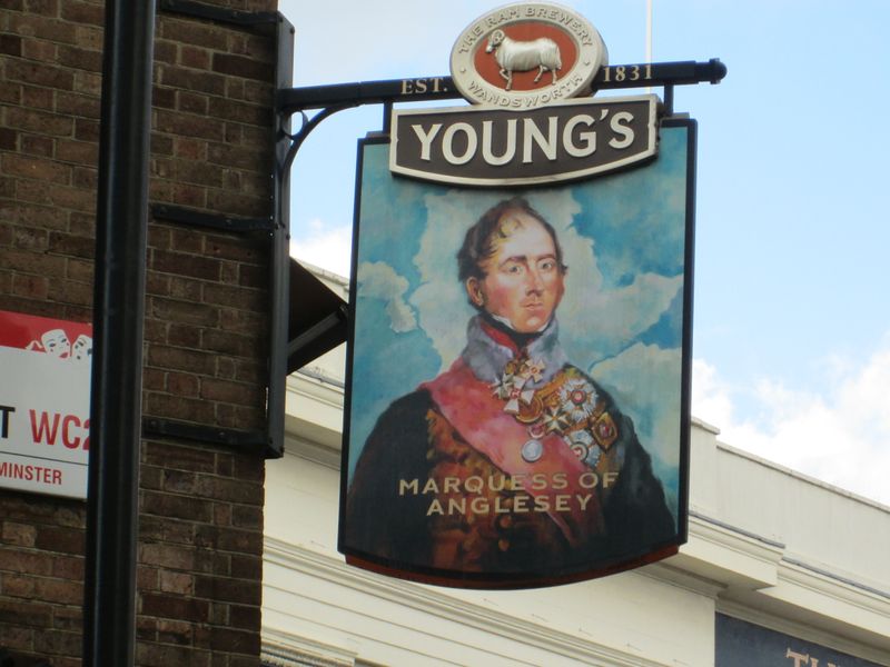 Marquess of Anglesey sign old. (Pub, External, Sign). Published on 20-08-2014