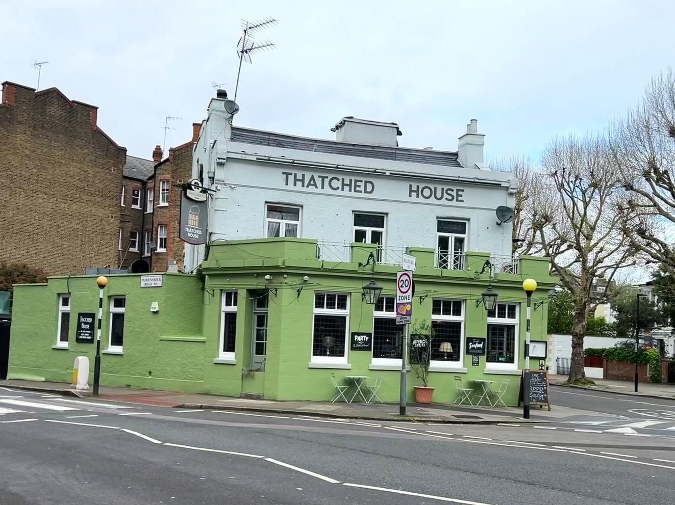 Thatched House April 2024. (Pub, External, Key). Published on 05-04-2024