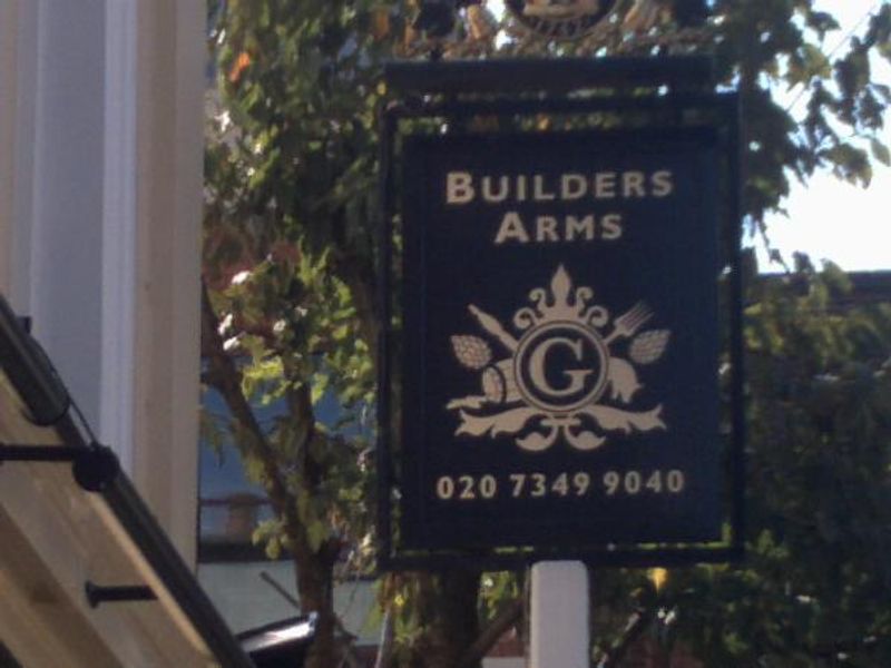 Builders Arms SW3 2. (Pub, Sign). Published on 05-09-2013