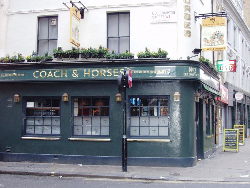 Coach & Horses W1D-2 Jan 2020. (Pub, External). Published on 01-01-2020