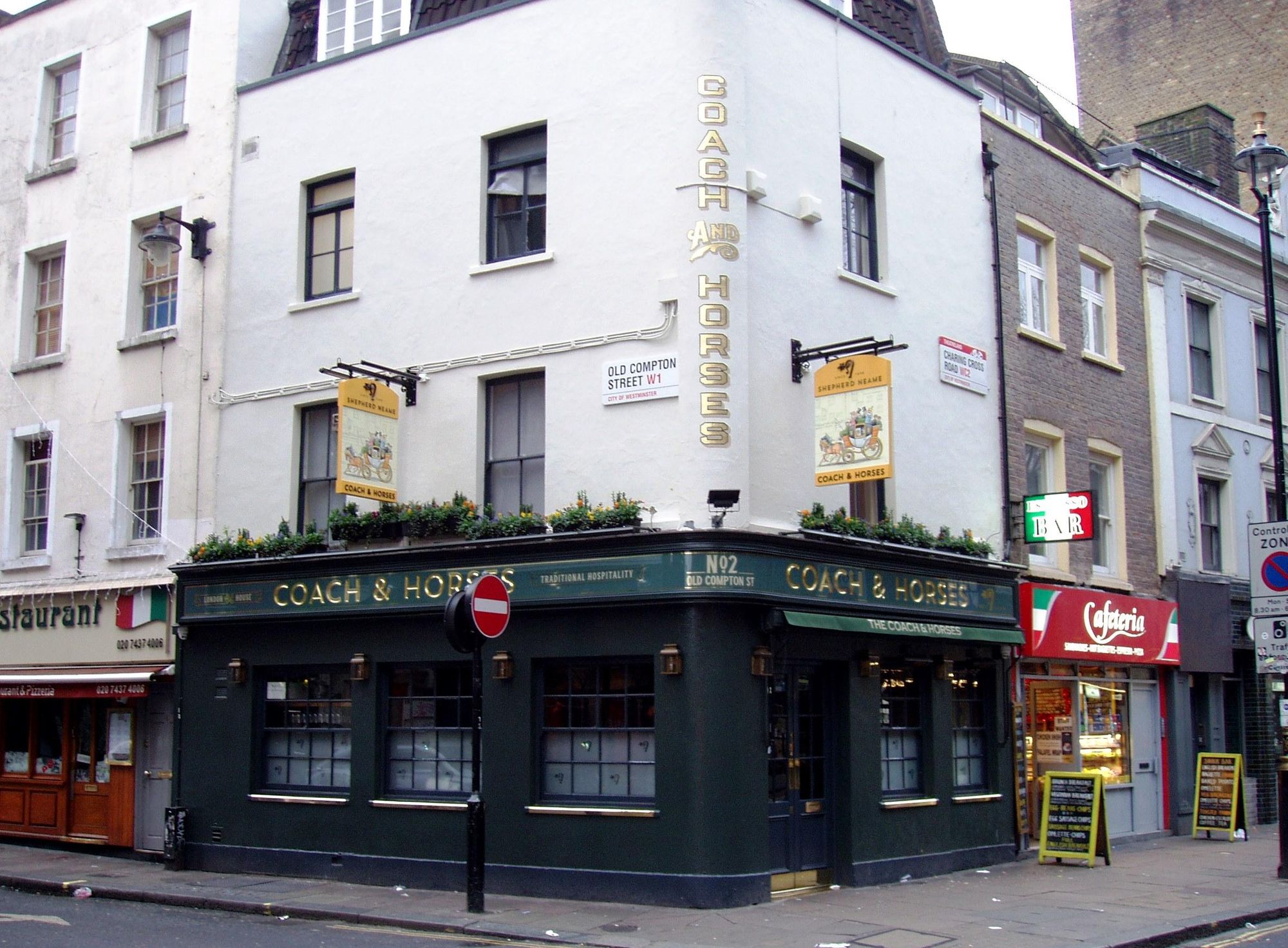 Coach & Horses W1D-1 Jan 2020. (Pub, External, Key). Published on 01-01-2020
