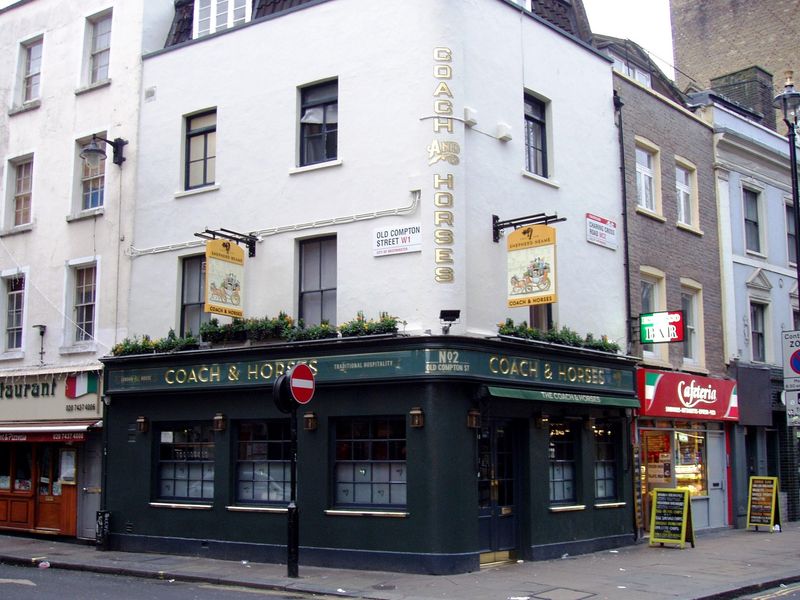 Coach & Horses W1D-1 Jan 2020. (Pub, External, Key). Published on 01-01-2020