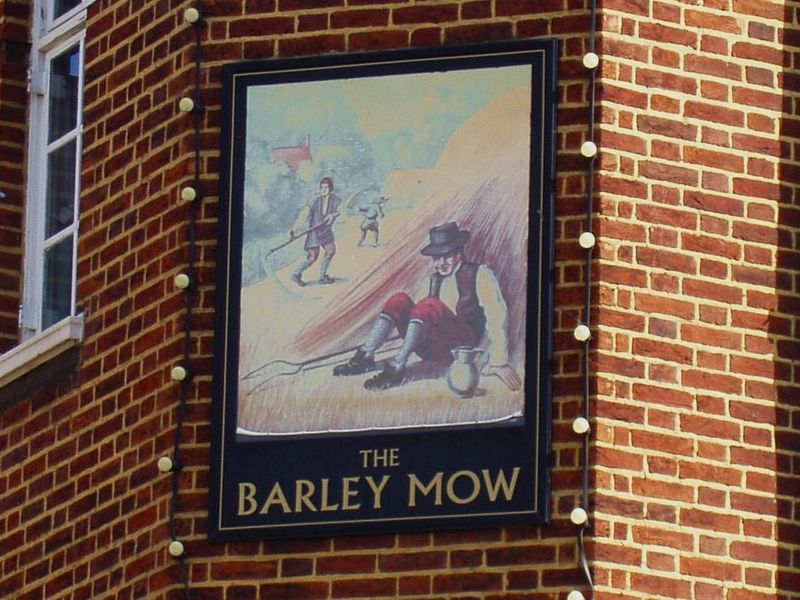 Barley Mow SW1 sign Aug 2024. (Pub, External, Sign). Published on 25-08-2024