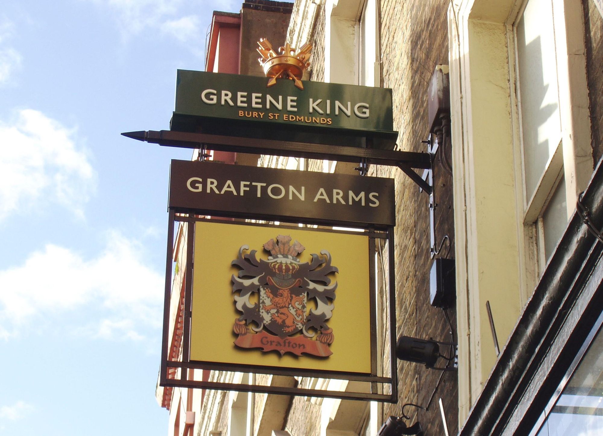 Grafton Arms sign Oct 2017. (Pub, External, Sign). Published on 09-10-2017