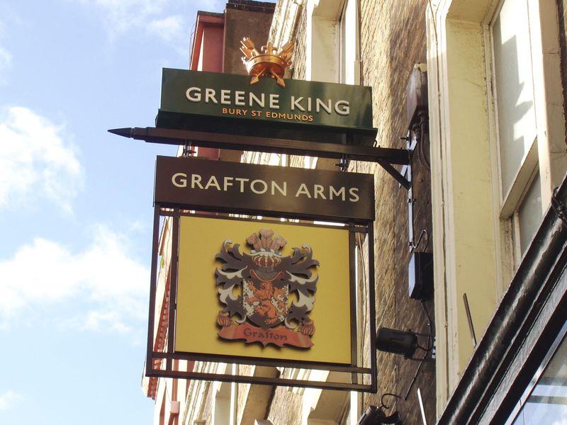 Grafton Arms sign Oct 2017. (Pub, External, Sign). Published on 09-10-2017 