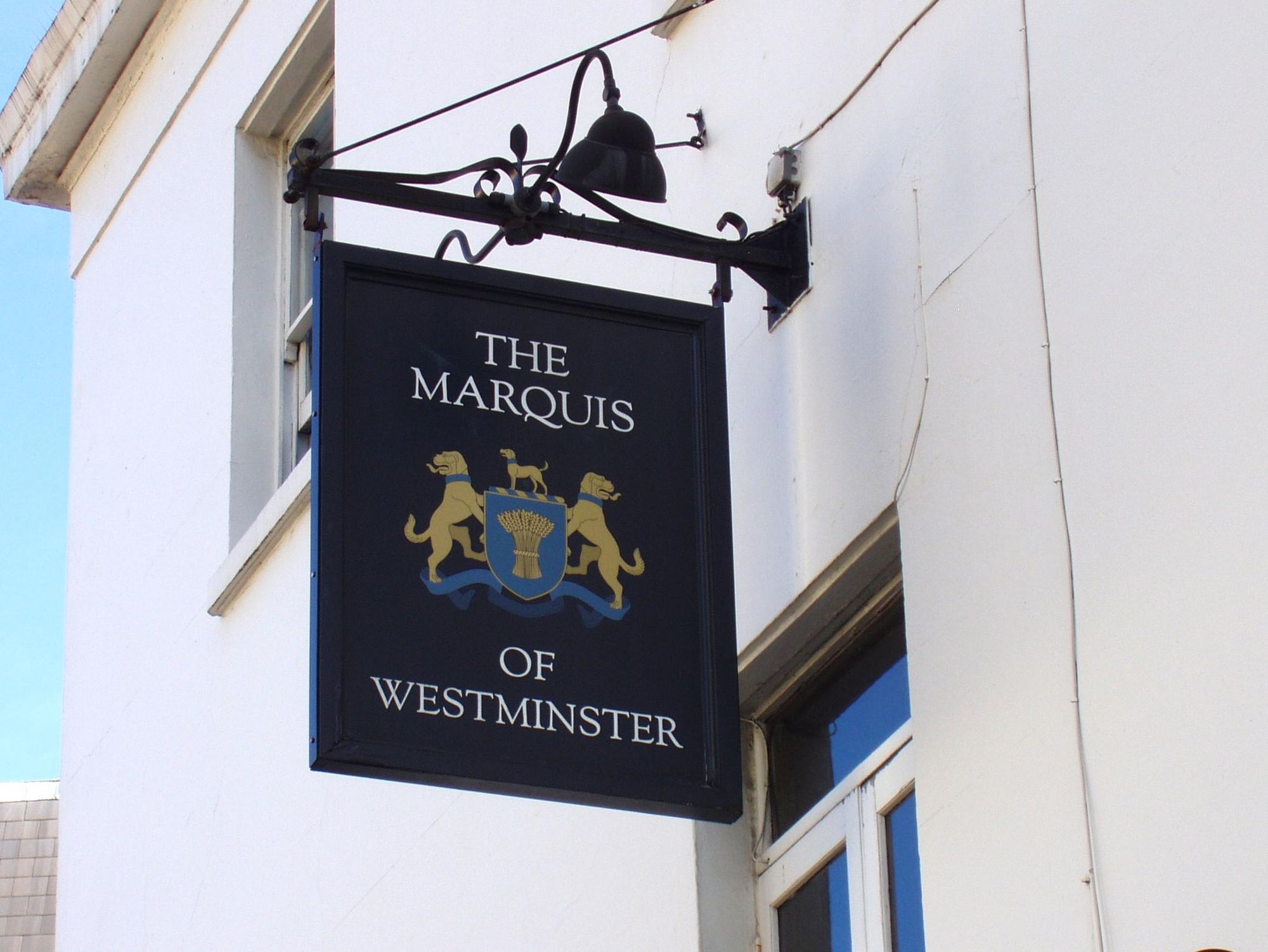 Marquis of Westminster-2 Aug 2024. (Pub, External, Sign). Published on 11-08-2024