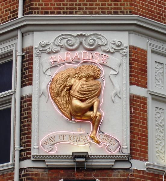Paradise sign. (Pub, External, Sign). Published on 19-08-2013