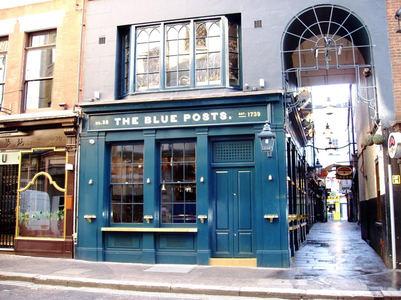 Blue Posts Rupert St.-1 Feb 2018 . (Pub, External, Key). Published on 25-02-2018