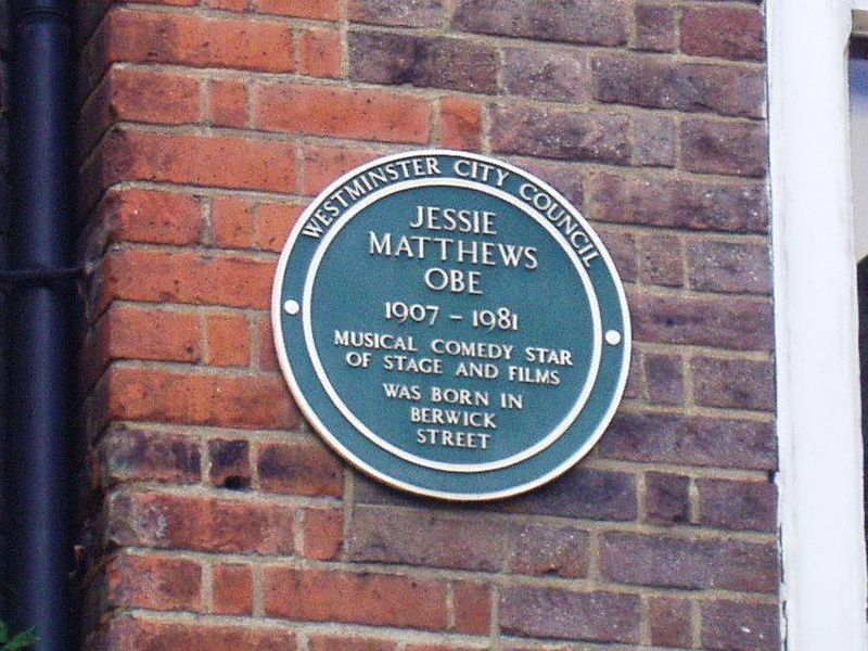 Blue Posts W1F wall plaque June 2017. (Pub, External). Published on 04-06-2017 