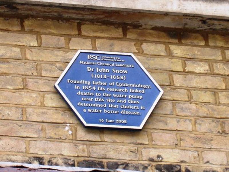 John Snow W1 wall plaque. (Pub, External, Sign). Published on 18-10-2015