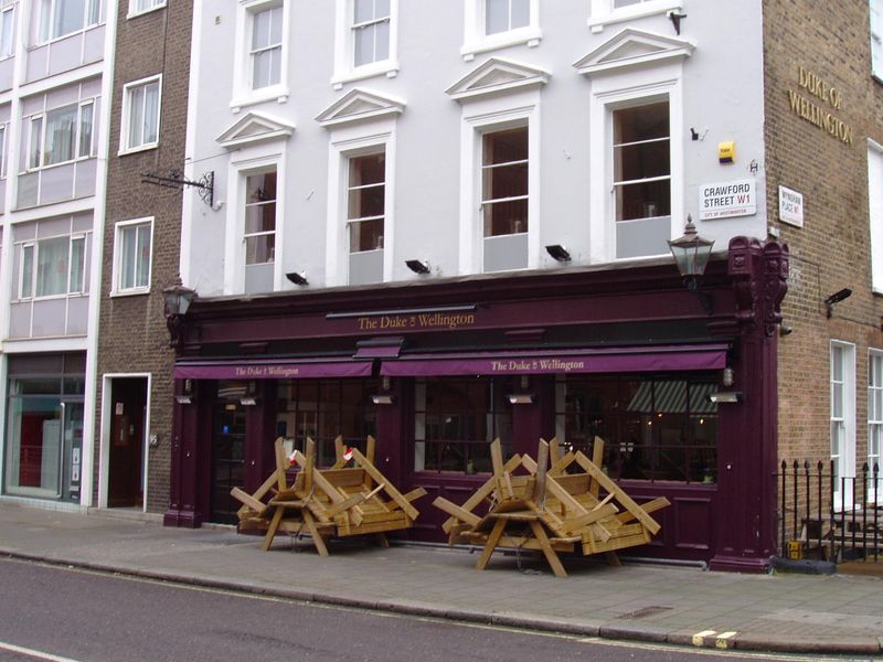 Duke of Wellington Marylebone-1 Feb 2022. (Pub, External, Key). Published on 20-02-2022