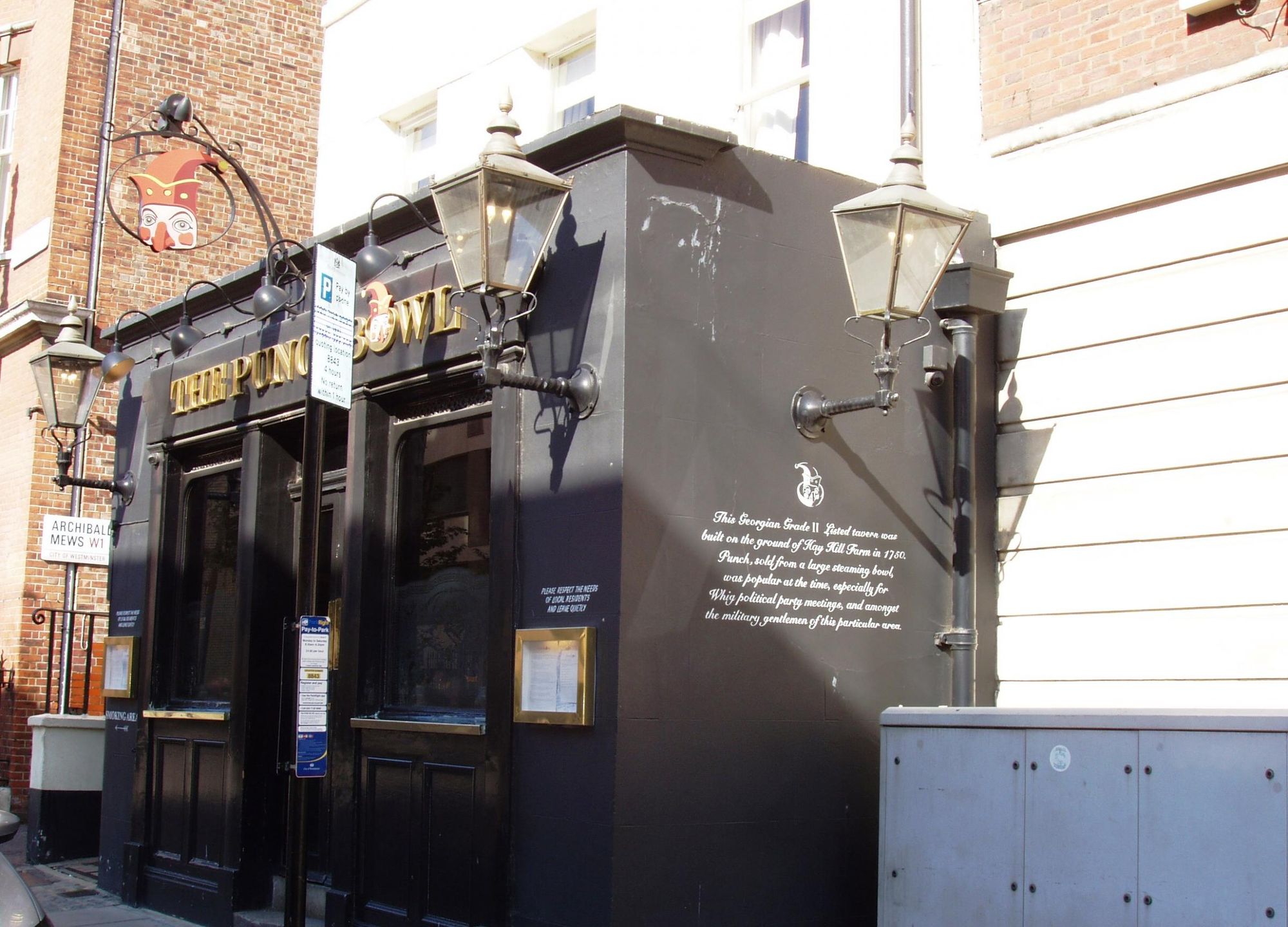 Punchbowl W1 Aug 2017. (Pub, External, Key). Published on 27-08-2017