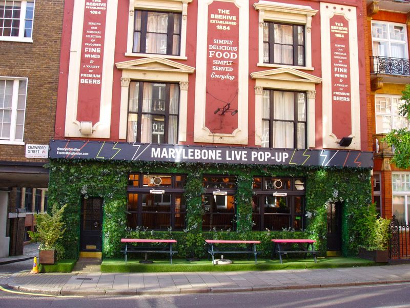 Marylebone Live popup April 2024. (Pub, External, Key). Published on 21-04-2024
