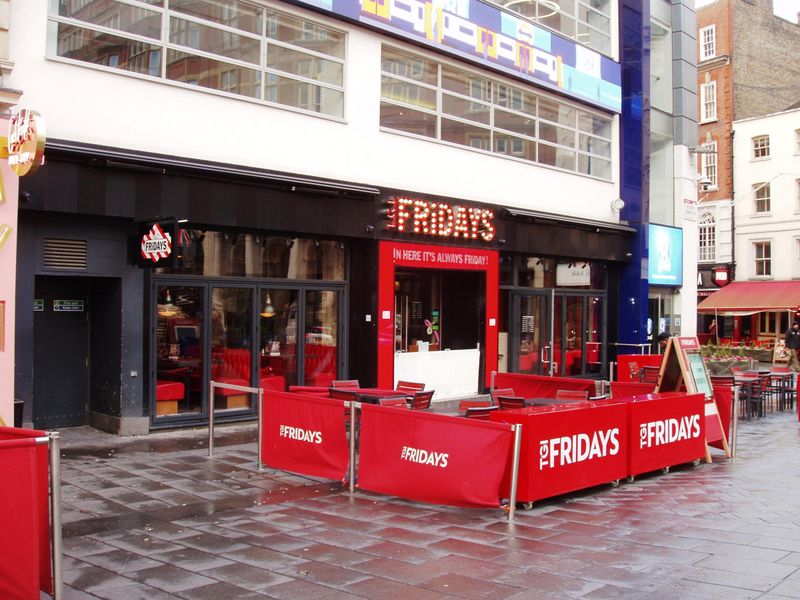 TGIF Leicester Square Jan 2020. (Pub, External, Key). Published on 12-01-2020
