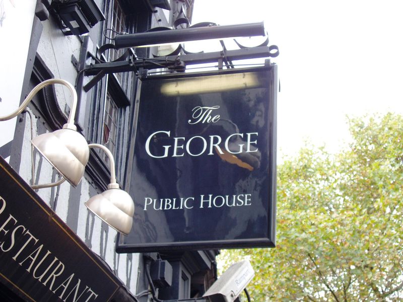 George WC2-sign Oct 2017. (Pub, External, Sign). Published on 29-10-2017