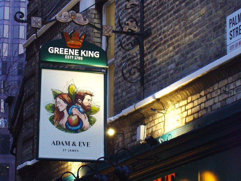 Adam & Eve SW1 sign Dec 2025. (Pub, External, Sign). Published on 22-12-2025 