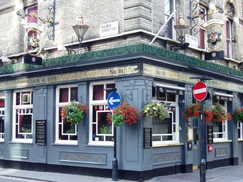 Adam & Eve SW1-2 Sept 2015. (Pub, External). Published on 20-09-2015
