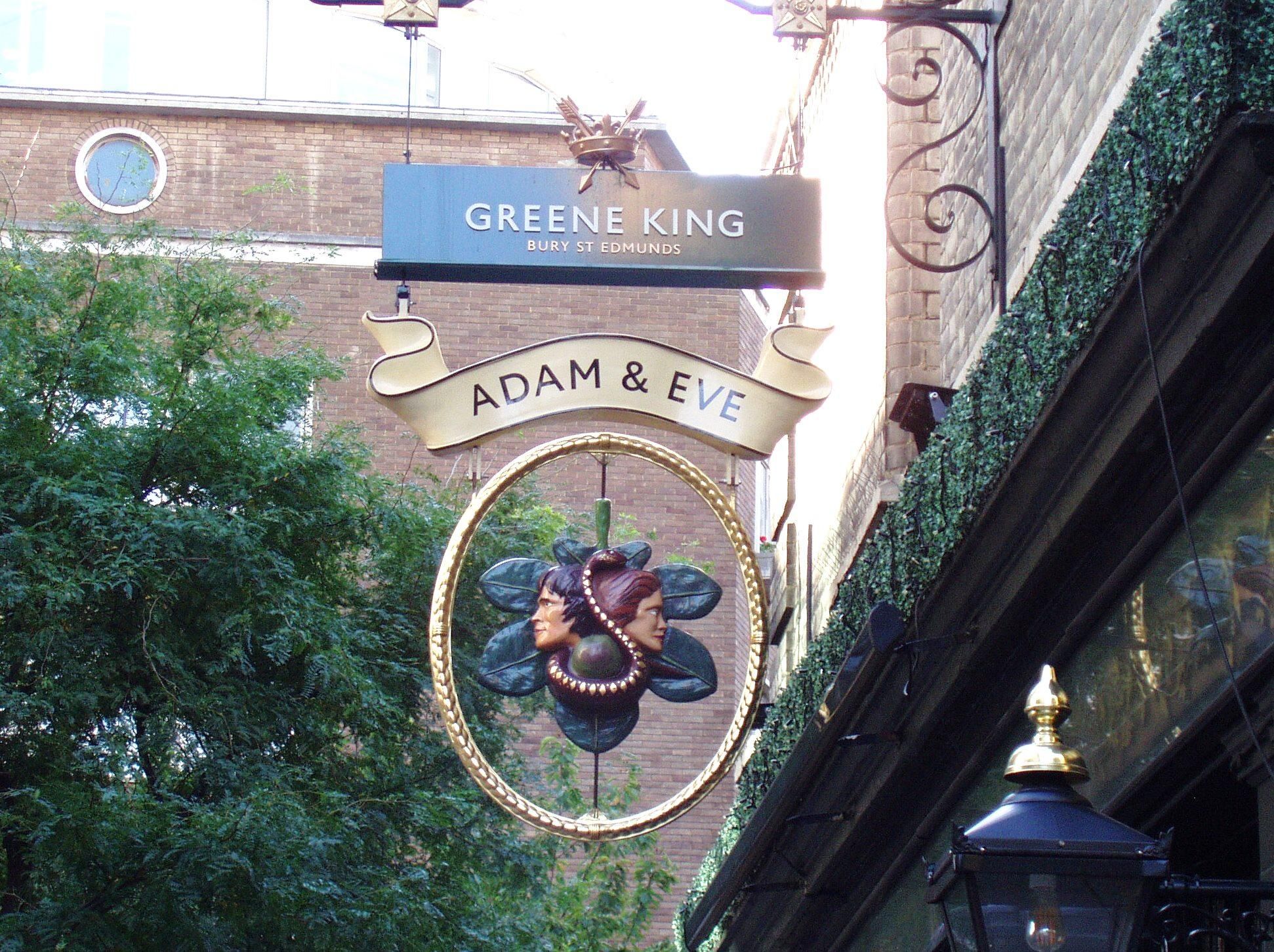 Adam & Eve SW1 sign Oct 2017. (Pub, External, Sign). Published on 08-10-2017
