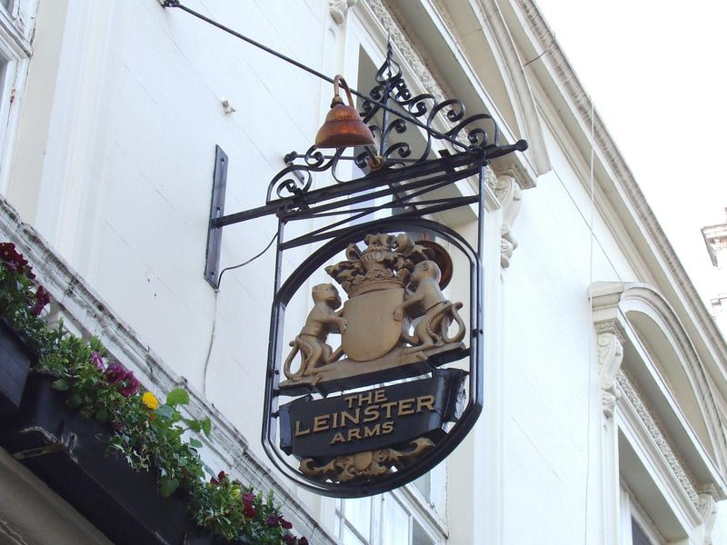 Leinster Arms W2 sign Feb 2019. (Pub, External, Sign). Published on 24-02-2019 