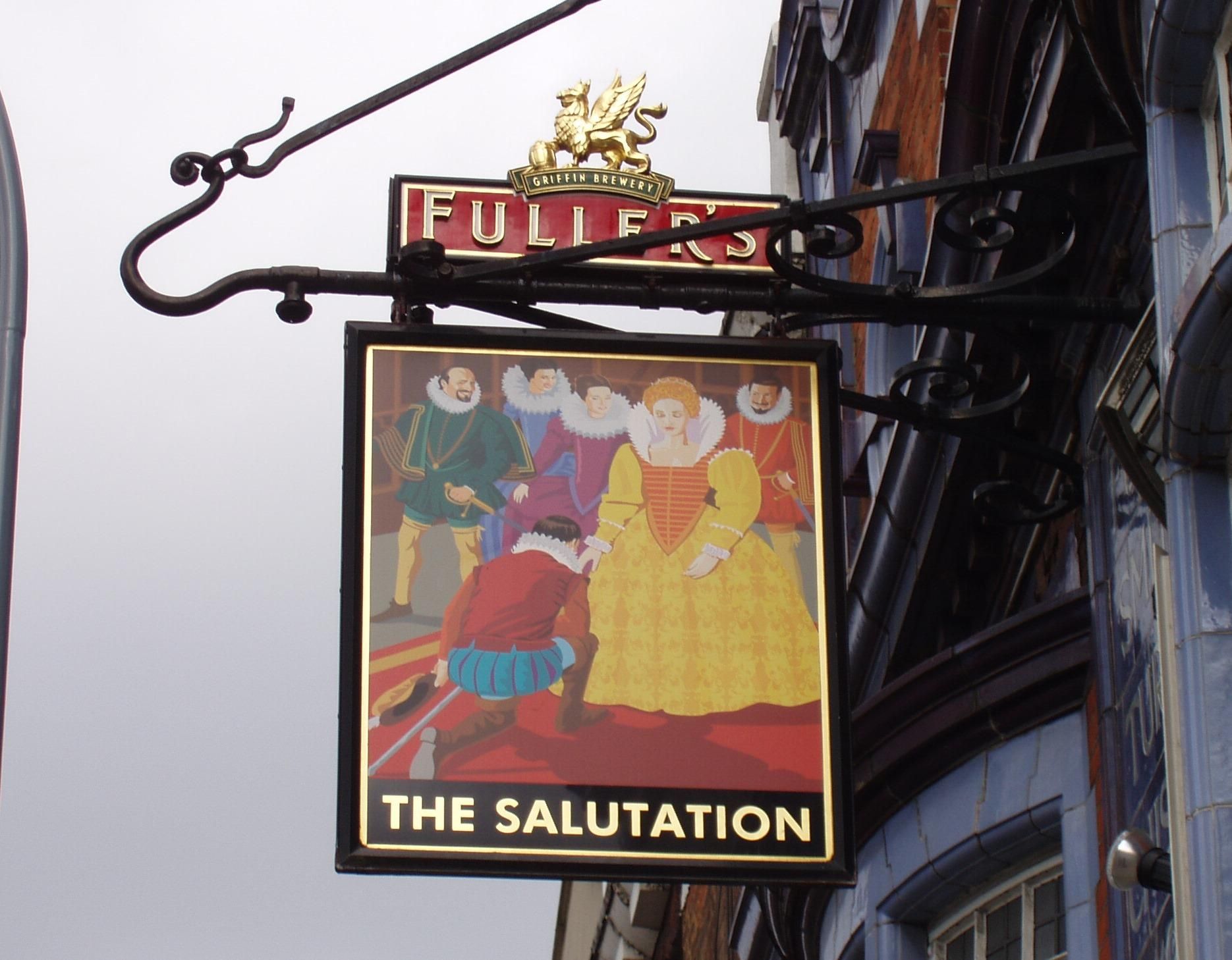 Salutation W6 sign. (Pub, External, Sign). Published on 23-04-2017