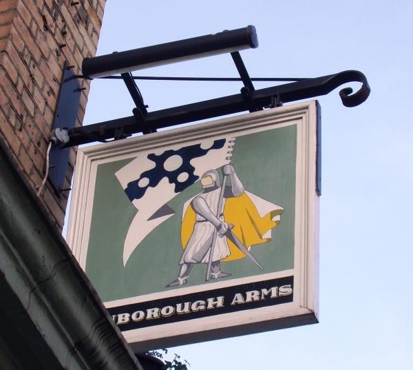 Finborough Arms sign. (Pub, External, Sign). Published on 08-02-2015