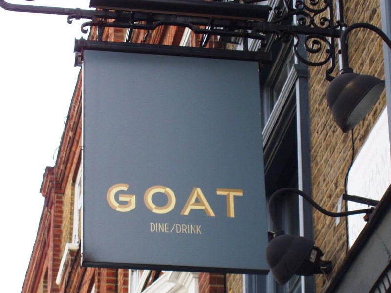 Goat swingsign SW10 April 2017. (Pub, External, Sign). Published on 30-04-2017