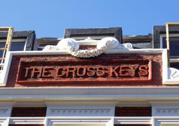 Cross Keys SW3 wall plaque. (Pub, External, Sign). Published on 08-03-2015