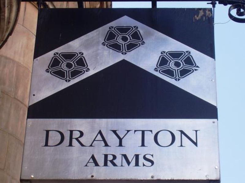 South Ken, Drayton Arms sign. (Pub, External, Sign). Published on 09-08-2013