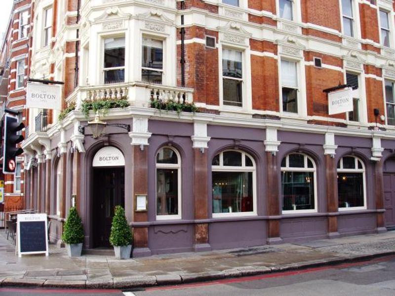 Bolton SW5 entrance. (Pub, External, Key). Published on 18-01-2015