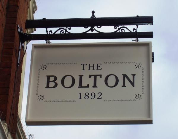 Bolton SW5 sign. (Pub, External, Sign). Published on 18-01-2015