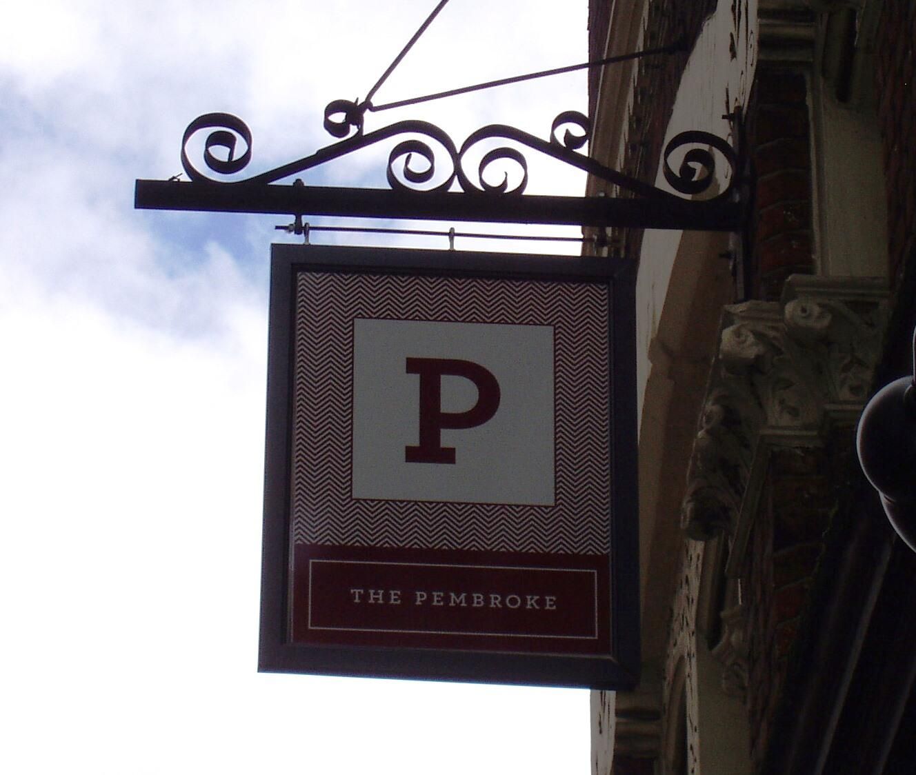 Pembroke sign Apr 2017. (Pub, External, Sign). Published on 01-04-2017