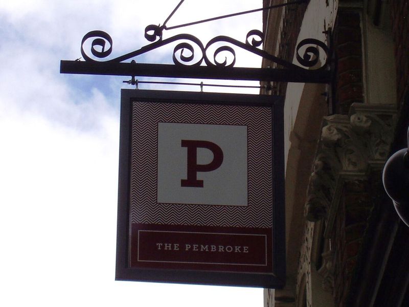 Pembroke sign Apr 2017. (Pub, External, Sign). Published on 01-04-2017 