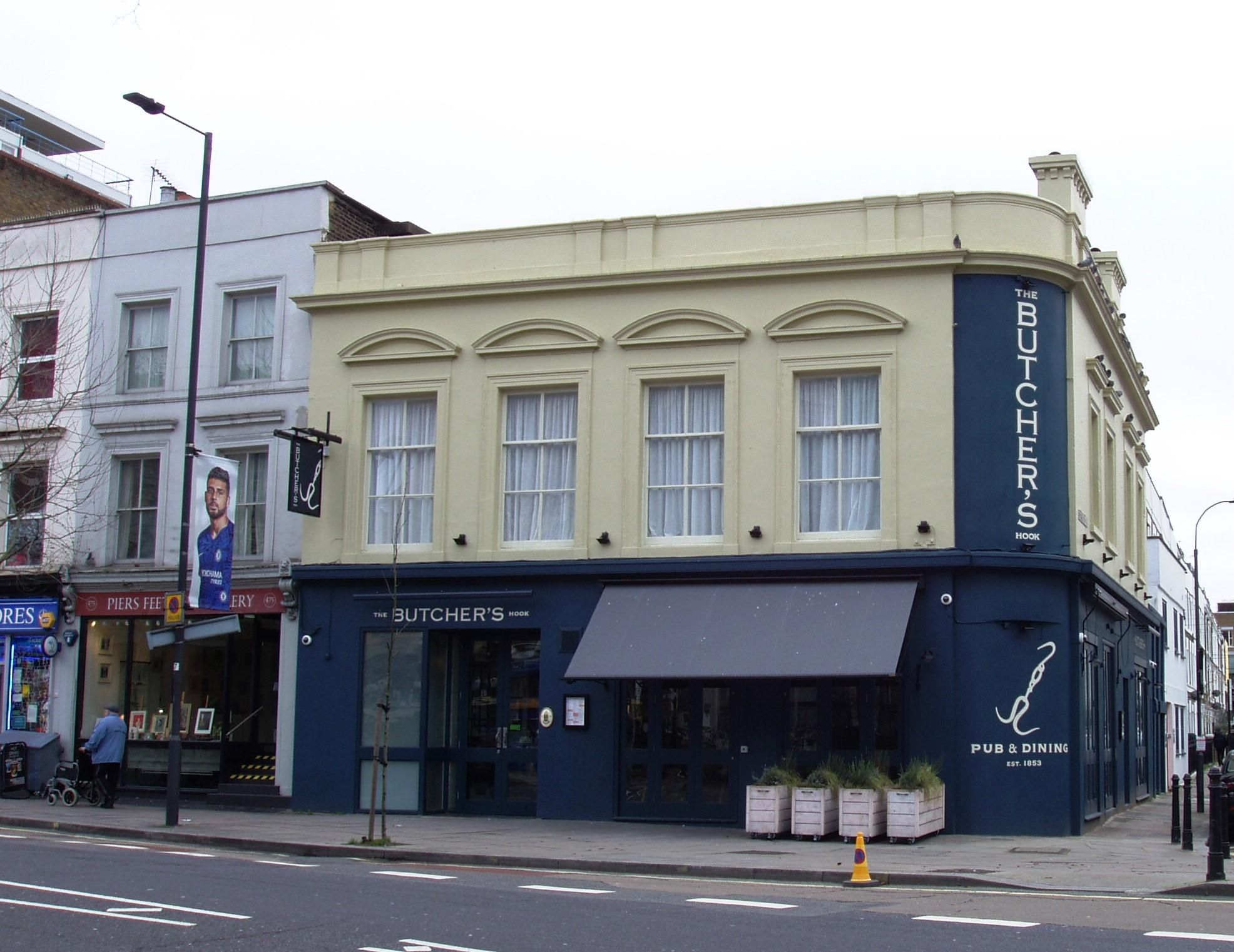 Butchers Hook SW6 Jan 2020. (Pub, External, Key). Published on 05-01-2020